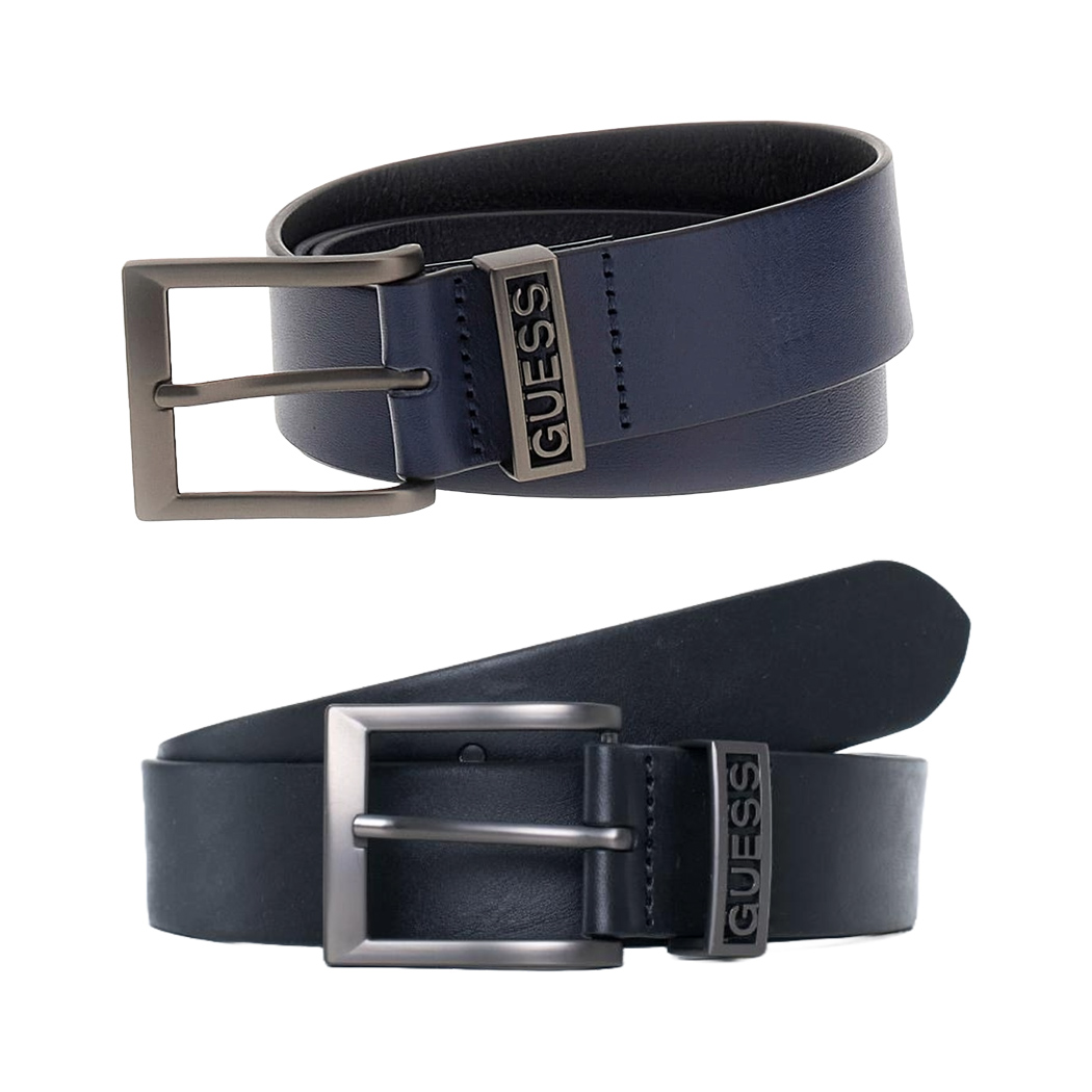 GUESS CINTURA UOMO BOY RAGAZZO LOGO VERA PELLE FIBBIA BELT BOY CINTA M5RZ02L0VW0