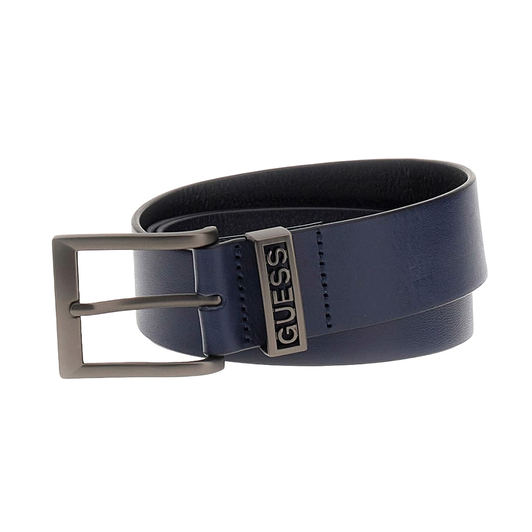 GUESS CINTURA UOMO BOY RAGAZZO LOGO VERA PELLE FIBBIA BELT BOY CINTA M5RZ02L0VW0