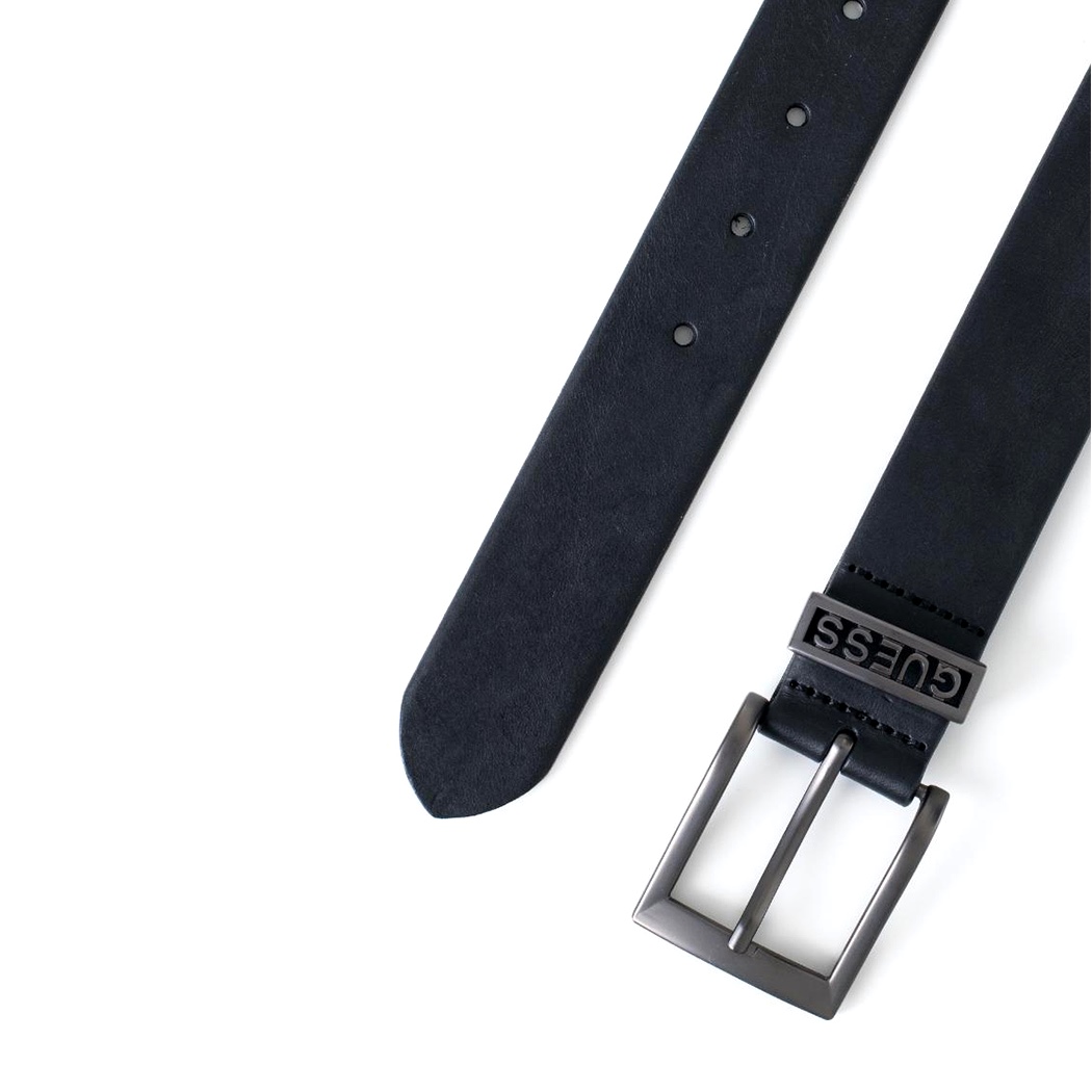 GUESS CINTURA UOMO BOY RAGAZZO LOGO VERA PELLE FIBBIA BELT BOY CINTA M5RZ02L0VW0