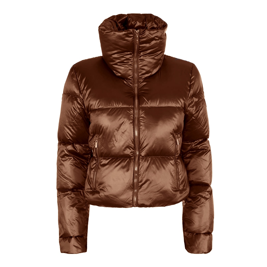 YES-ZEE GIUBBOTTO GIUBBINO DONNA GIRL CORTO TRAPUNTATO COLLO ALTO J059/O100