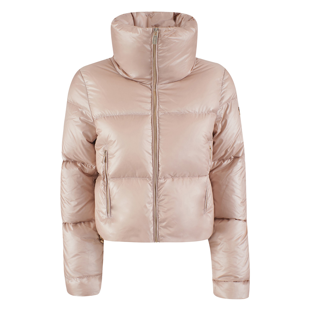 YES-ZEE GIUBBOTTO GIUBBINO DONNA GIRL CORTO TRAPUNTATO COLLO ALTO J059/O100