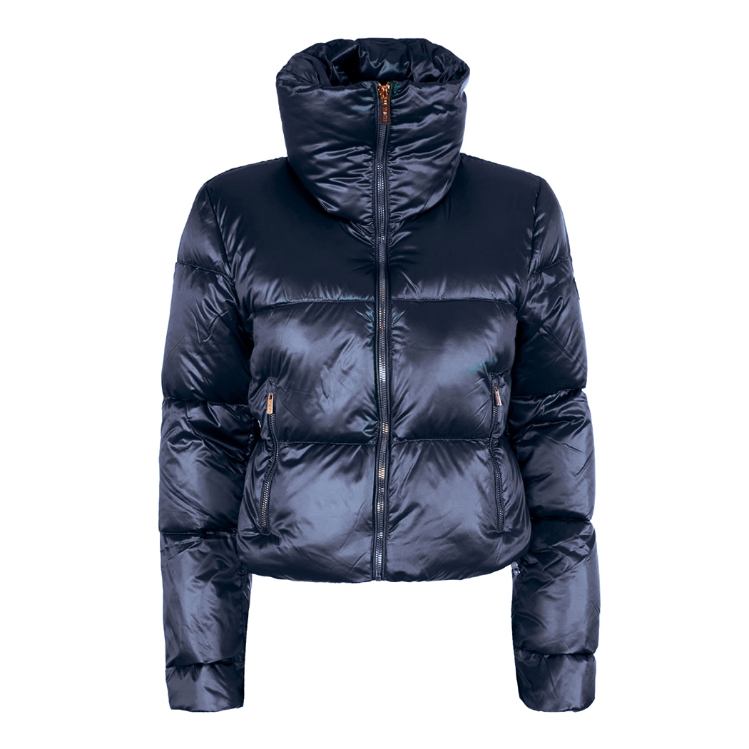 YES-ZEE GIUBBOTTO GIUBBINO DONNA GIRL CORTO TRAPUNTATO COLLO ALTO J059/O100