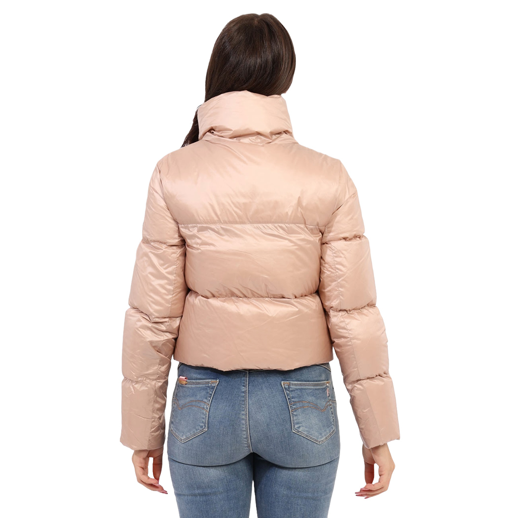 YES-ZEE GIUBBOTTO GIUBBINO DONNA GIRL CORTO TRAPUNTATO COLLO ALTO J059/O100