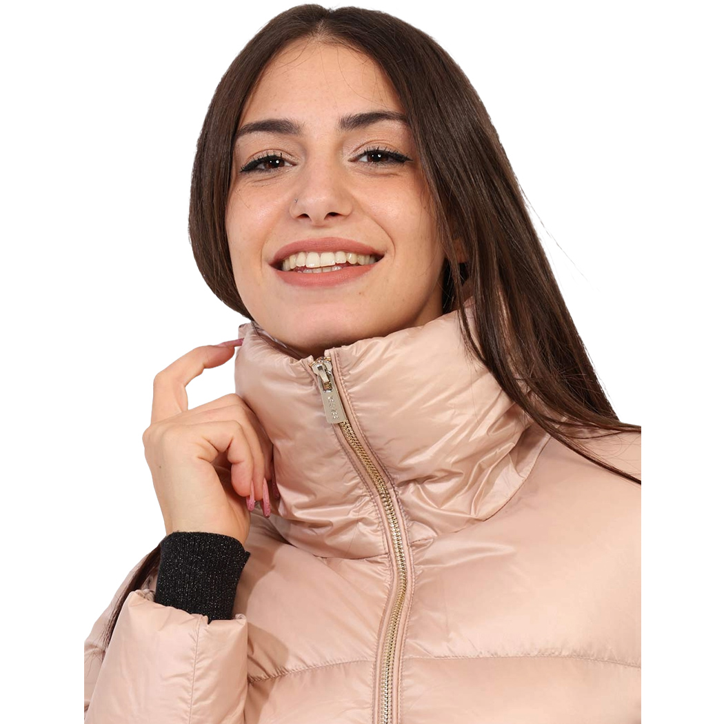 YES-ZEE GIUBBOTTO GIUBBINO DONNA GIRL CORTO TRAPUNTATO COLLO ALTO J059/O100