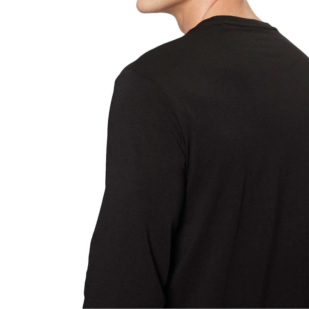 GUESS T-SHIRT UOMO MAGLIA COTONE JERSEY STRETCH LOGO MANICA LUNGA M5R13J1314