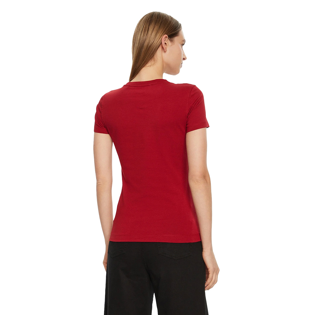 GUESS T-SHIRT MAGLIA MAGLIETTA DONNA STAMPA FLOREALE LOGO STRASS W5RI03J1314