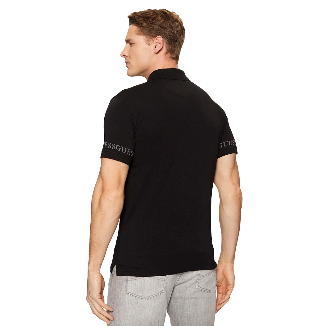 GUESS POLO UOMO T-SHIRT COTONE STRETCH LOGO MAGLIA NOLAN ESTATE M5RP66J1314