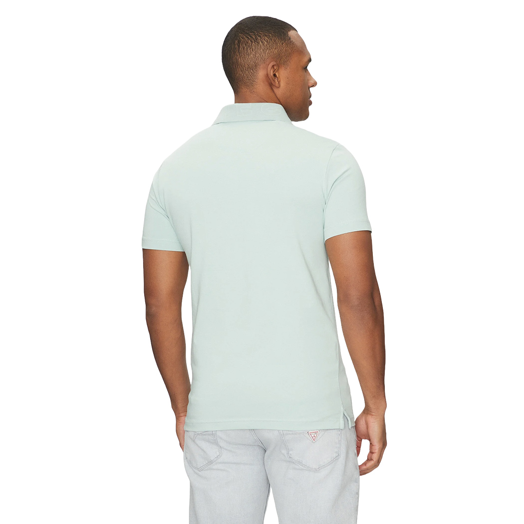 GUESS POLO UOMO T-SHIRT COTONE STRETCH LOGO MAGLIA NOLAN ESTATE M5GP66J1314