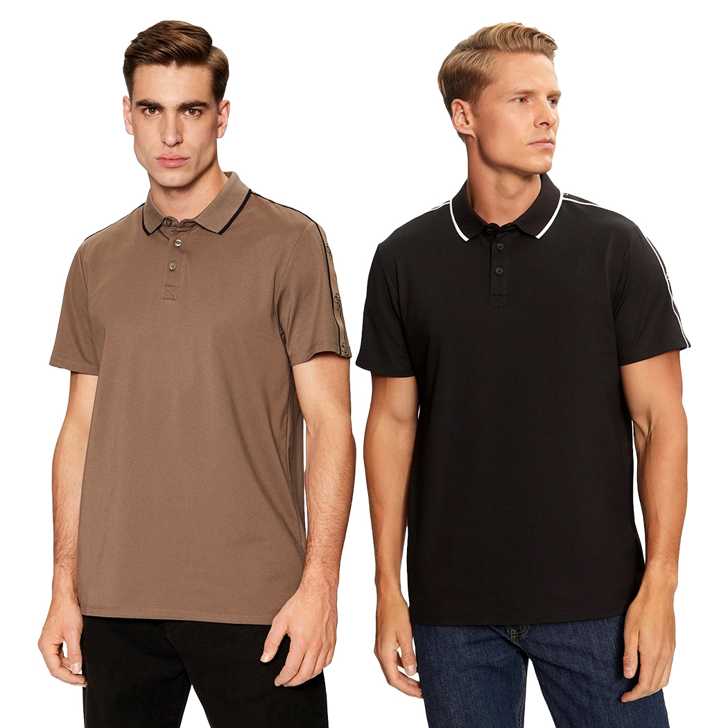 GUESS POLO UOMO T-SHIRT COTONE STRETCH LOGO MAGLIA QUATTRO G M4YP40KARS0