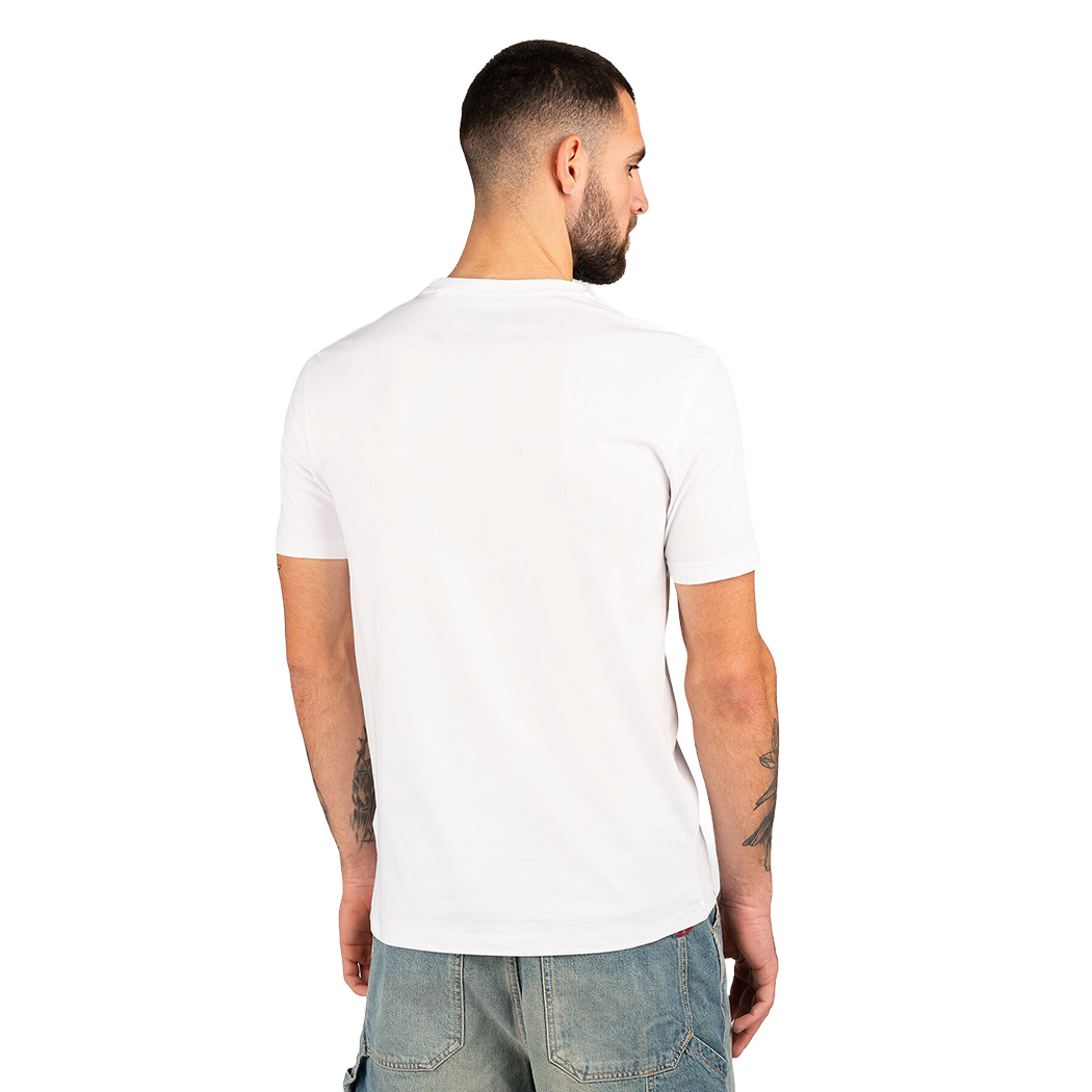 GUESS T-SHIRT UOMO MAGLIA COTONE JERSEY LOGO TRIANGOLO ANCORA M5RI16J1314