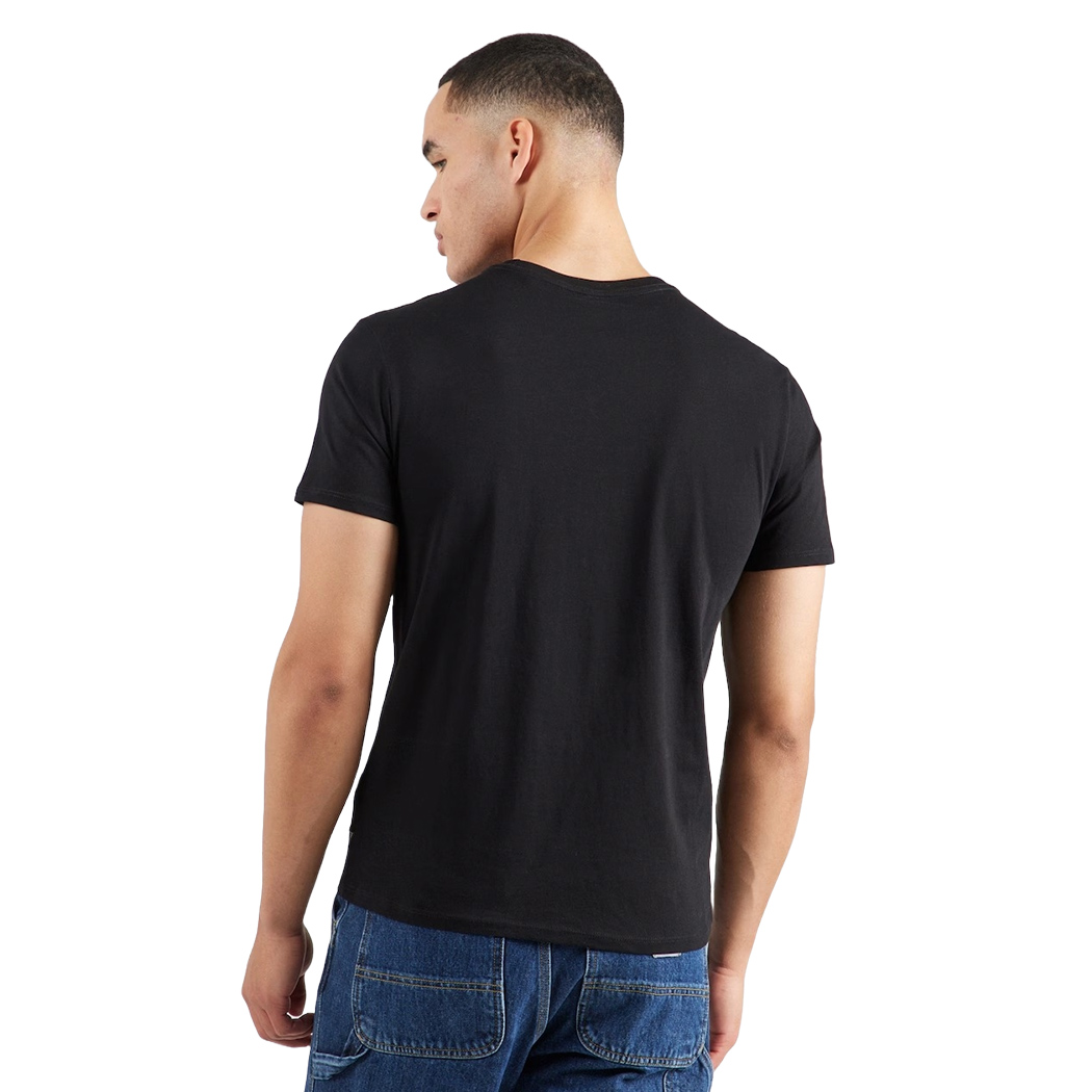 GUESS T-SHIRT UOMO MAGLIA COTONE JERSEY LOGO TRIANGOLO IN RILIEVO M5RI62K9RM1