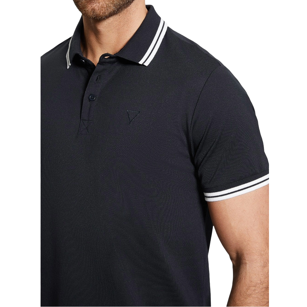 GUESS POLO UOMO T-SHIRT PIQUET COTONE STRETCH MAGLIA ESTATE SPORT M2GP34KARS0