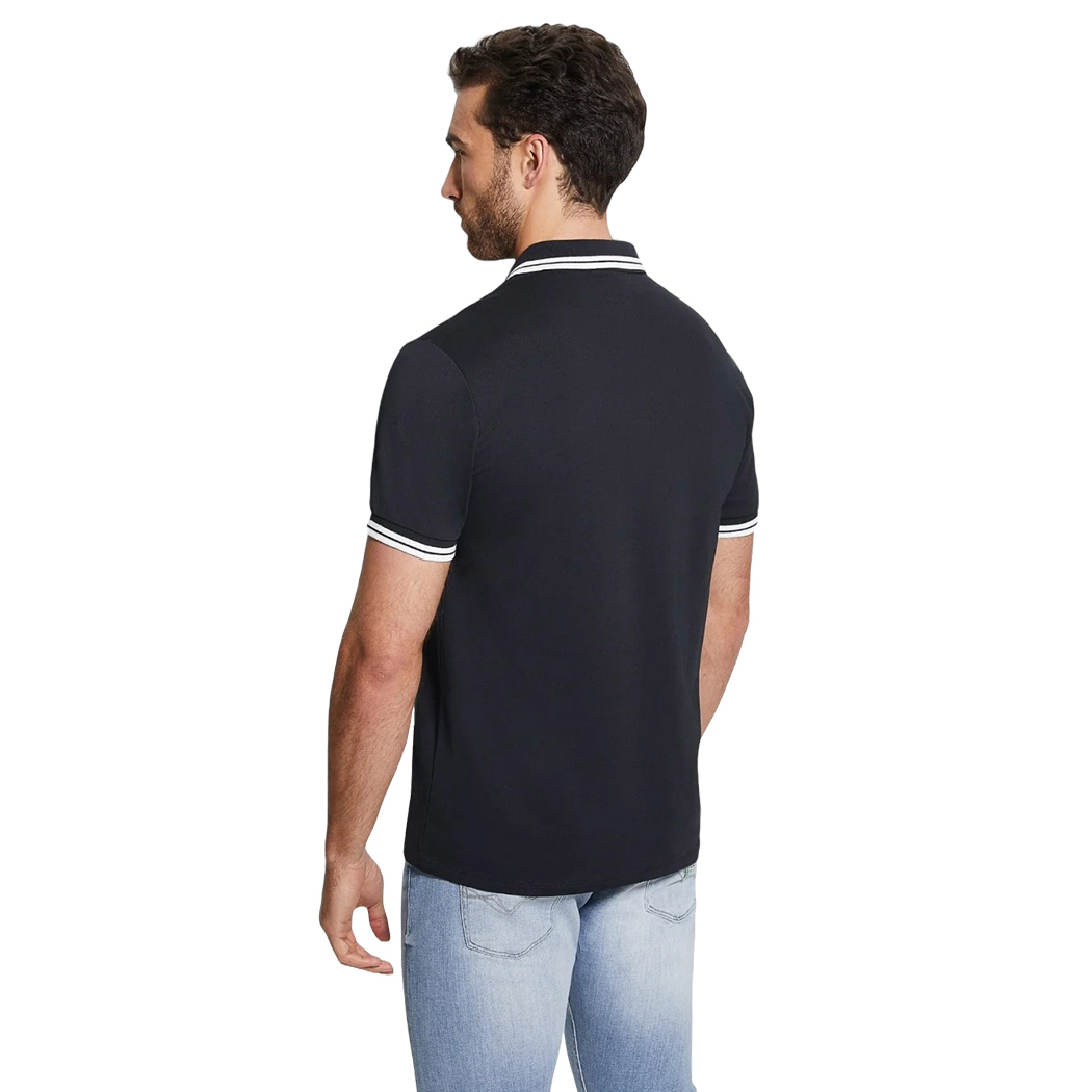 GUESS POLO UOMO T-SHIRT PIQUET COTONE STRETCH MAGLIA ESTATE SPORT M2GP34KARS0