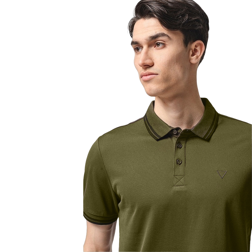 GUESS POLO UOMO T-SHIRT PIQUET COTONE STRETCH MAGLIA ESTATE SPORT M2GP34KARS0