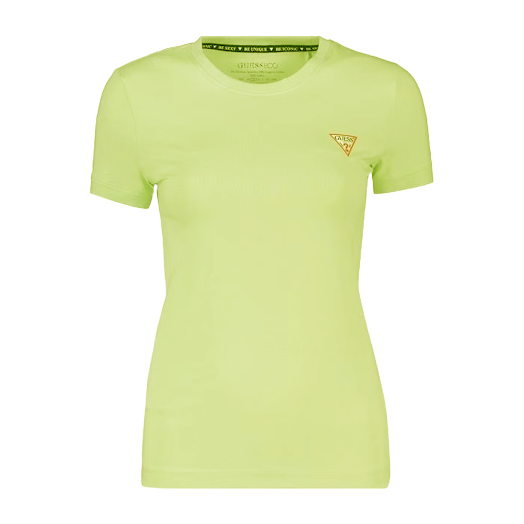 GUESS T-SHIRT MAGLIA MAGLIETTA DONNA UNITA GIROCOLLO MINI LOGO W2YI44J1314
