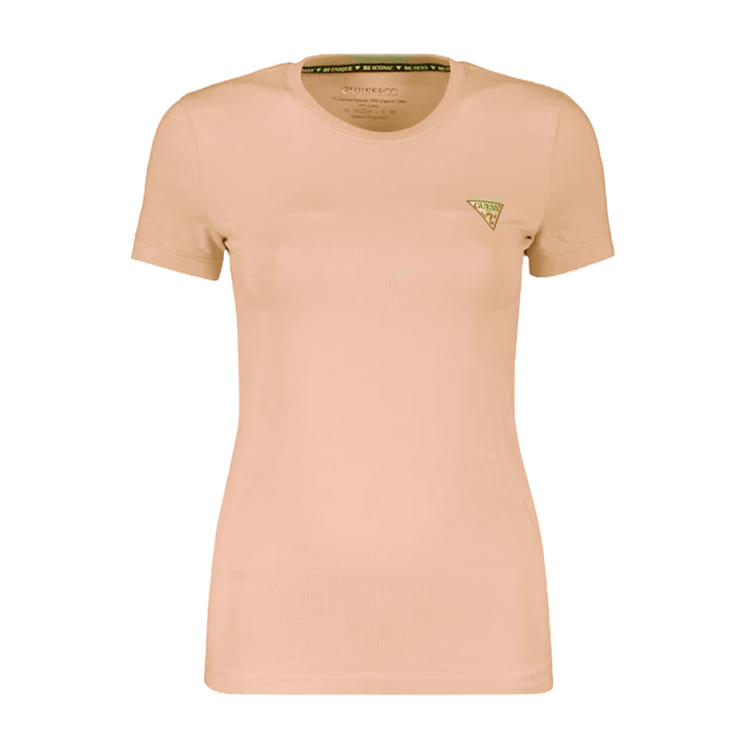 GUESS T-SHIRT MAGLIA MAGLIETTA DONNA UNITA GIROCOLLO MINI LOGO W2YI44J1314