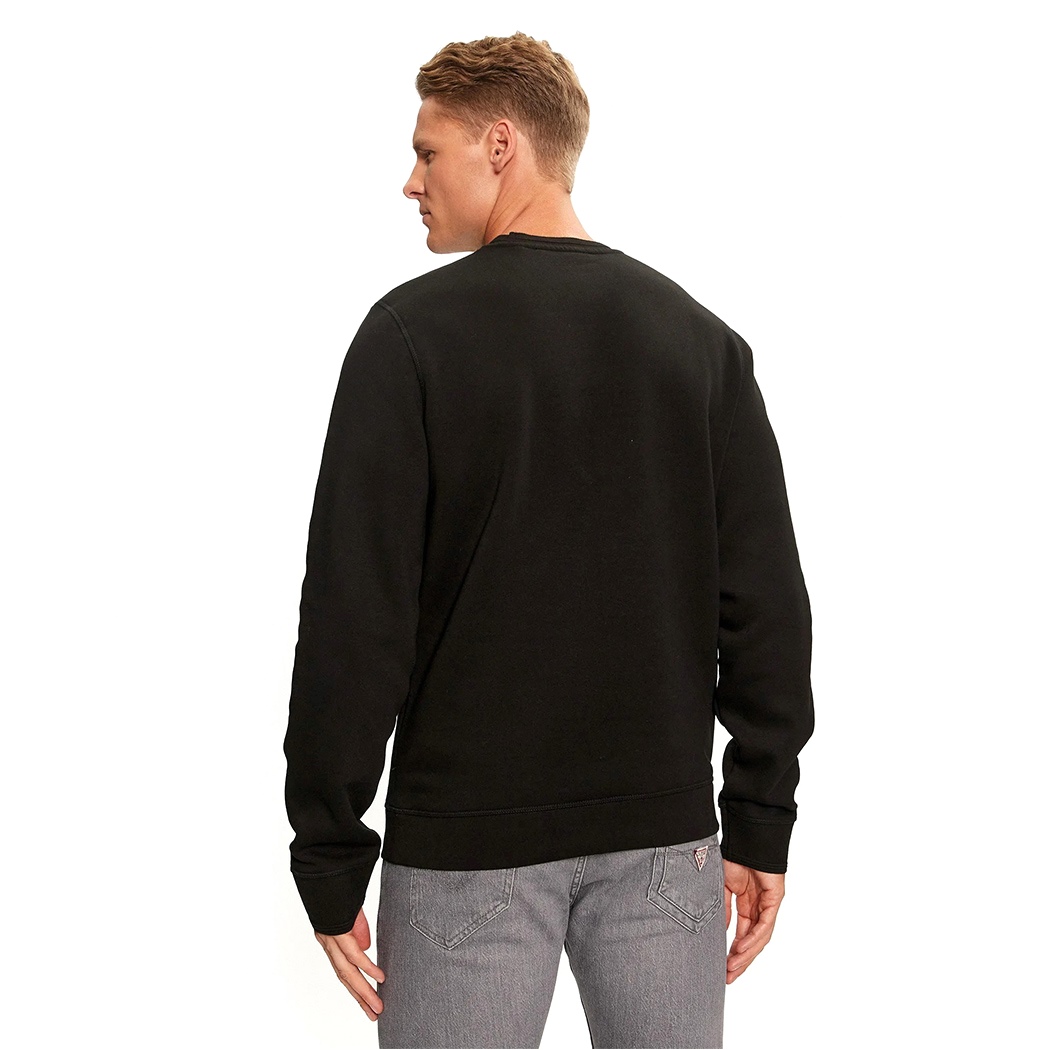 GUESS FELPA UOMO LOGO FRONTALE MAGLIA INVERNALE MAGLIA SPORT M4BQ23K9Z21