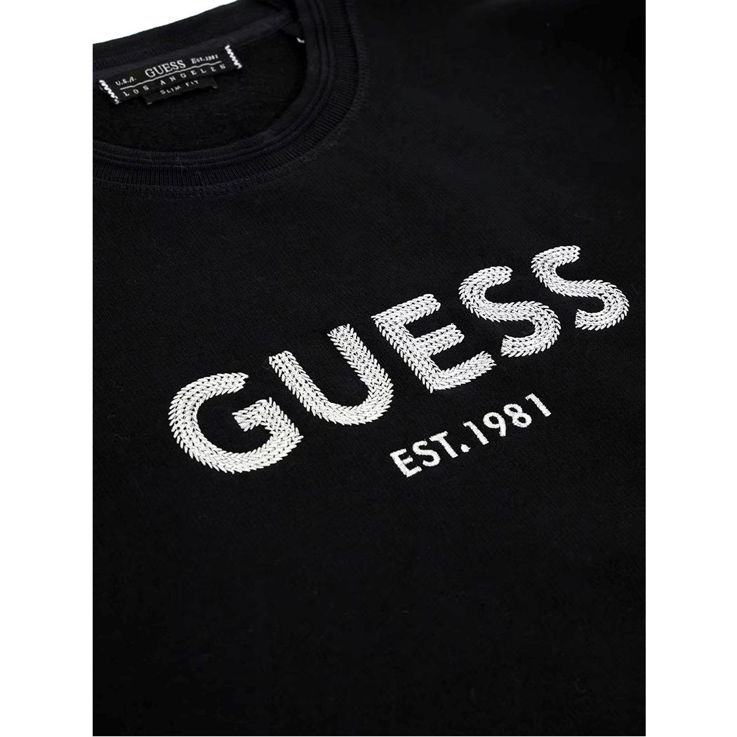 GUESS FELPA UOMO LOGO FRONTALE MAGLIA INVERNALE MAGLIA SPORT M4BQ23K9Z21