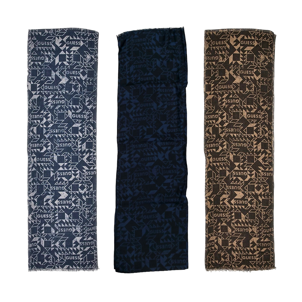 GUESS SCIARPA UOMO STOLA FOULARD SCARF LOGO INVERNALE PRIMAVERILE M4BZ27WGMW0