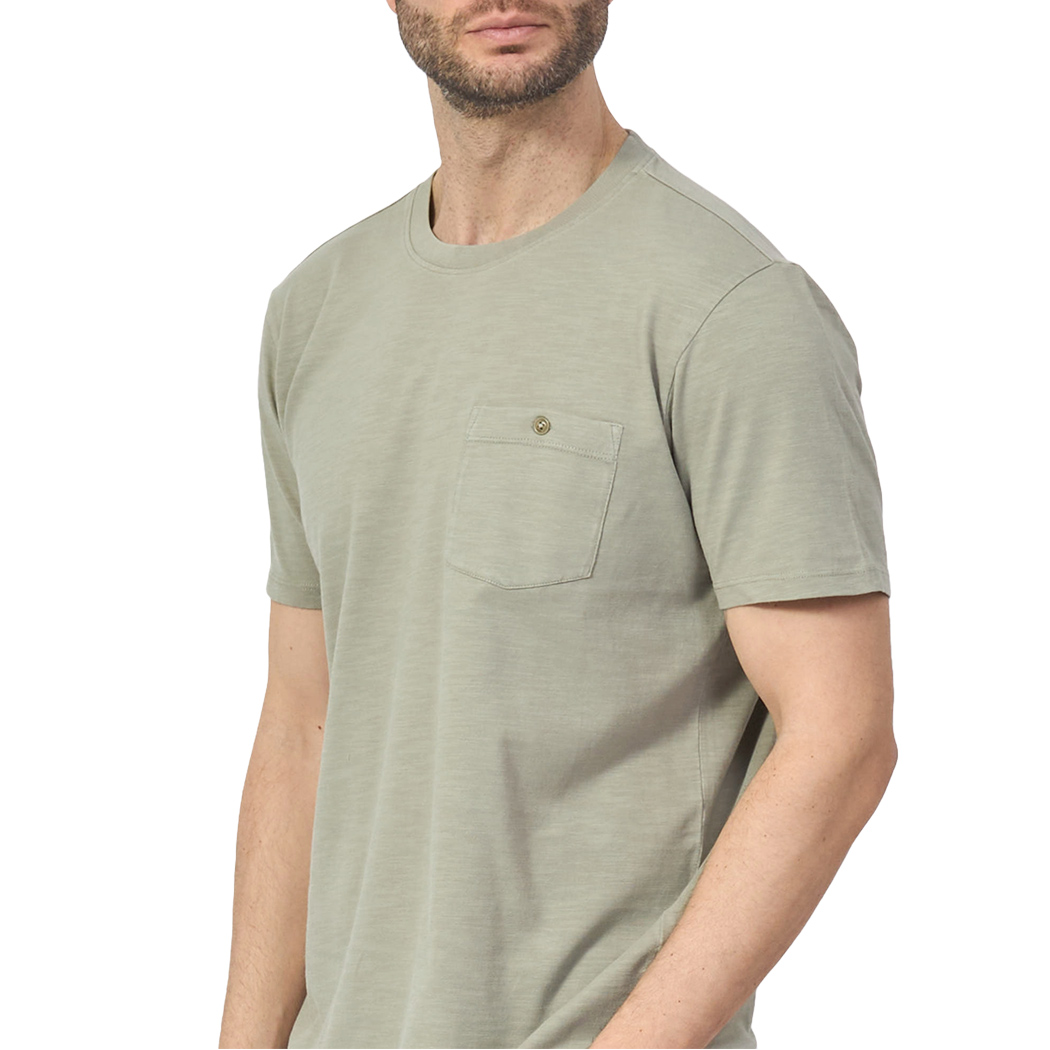 GUESS T-SHIRT UOMO COTONE FIAMMATO CON TASCHINO COMODA COMFORT M5GP23KC6U1