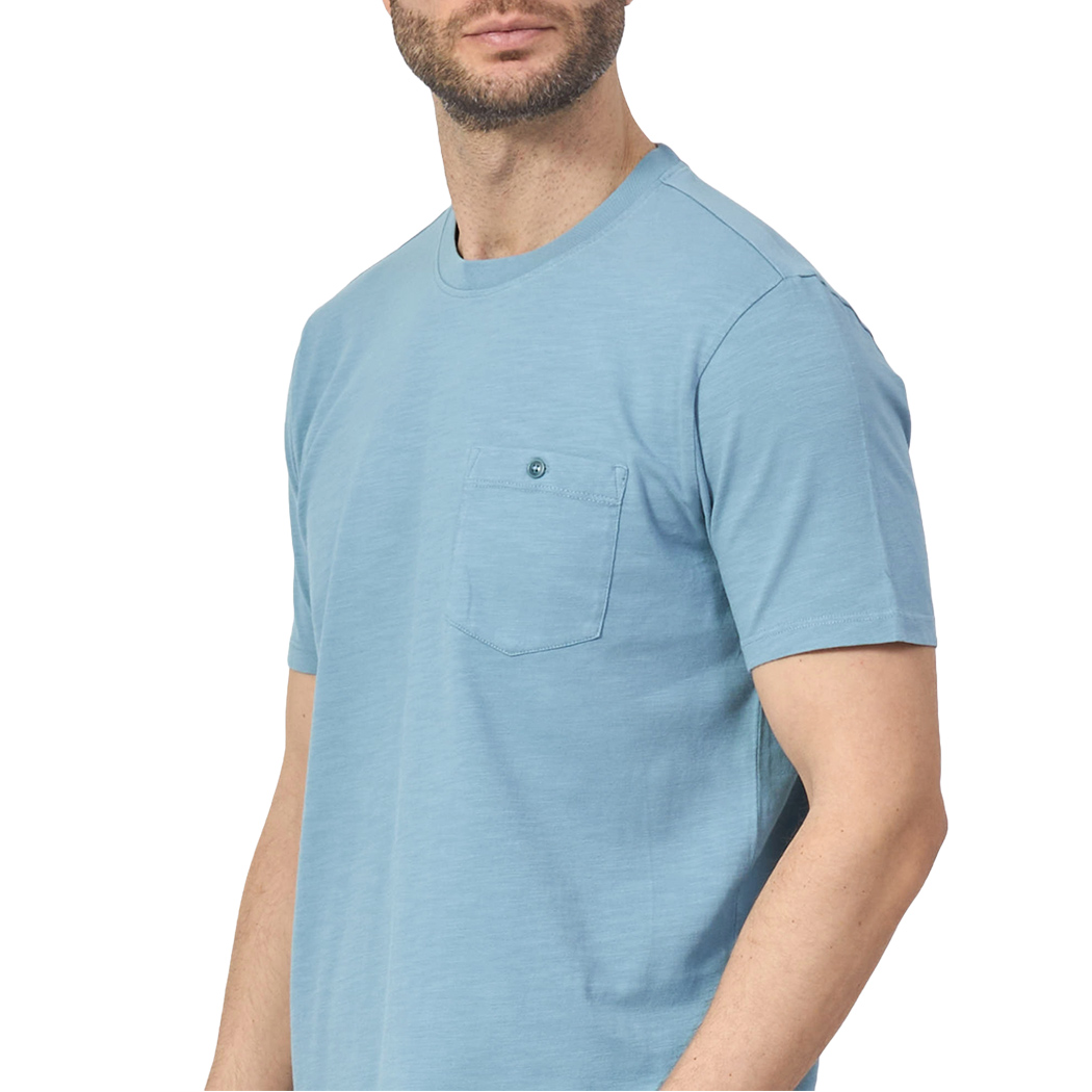 GUESS T-SHIRT UOMO COTONE FIAMMATO CON TASCHINO COMODA COMFORT M5GP23KC6U1