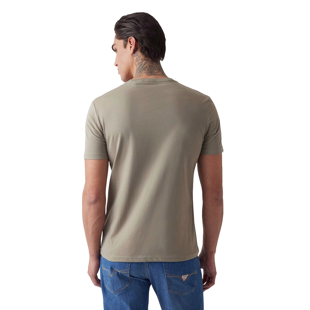 GUESS T-SHIRT UOMO MAGLIA COTONE JERSEY STRETCH LOGO TRIANGOLO SPORT M5GI06I3Z14