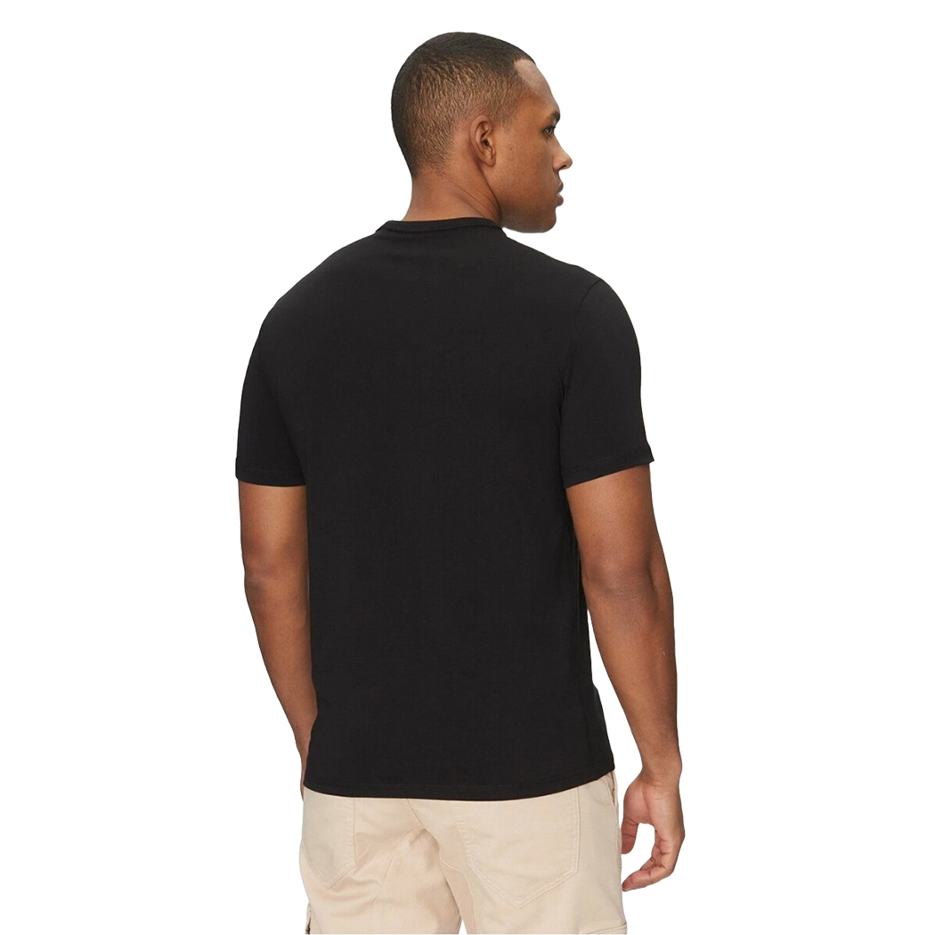 GUESS T-SHIRT UOMO MAGLIA COTONE JERSEY STRETCH LOGO FRONTALE SPORT M5GI19J1314