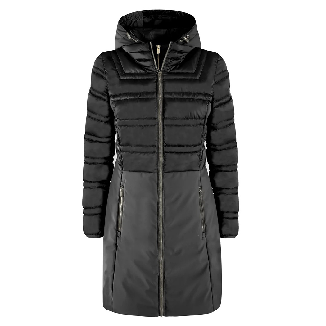 YES-ZEE GIUBBOTTO COPPOTTO DONNA GIUBBINO GIACCA CAPPUCCIO AMOVIBILE O003/M800