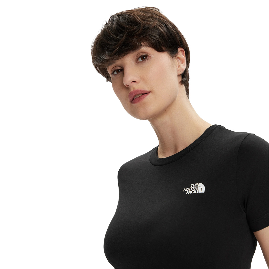THE NORTH FACE T-SHIRT SIMPLE DOME MAGLIA MAGLIETTA DONNA LOGO GIRL NF0A87NH