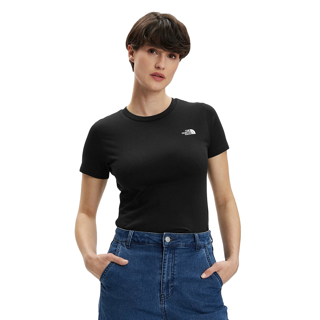 THE NORTH FACE T-SHIRT SIMPLE DOME MAGLIA MAGLIETTA DONNA LOGO GIRL NF0A87NH