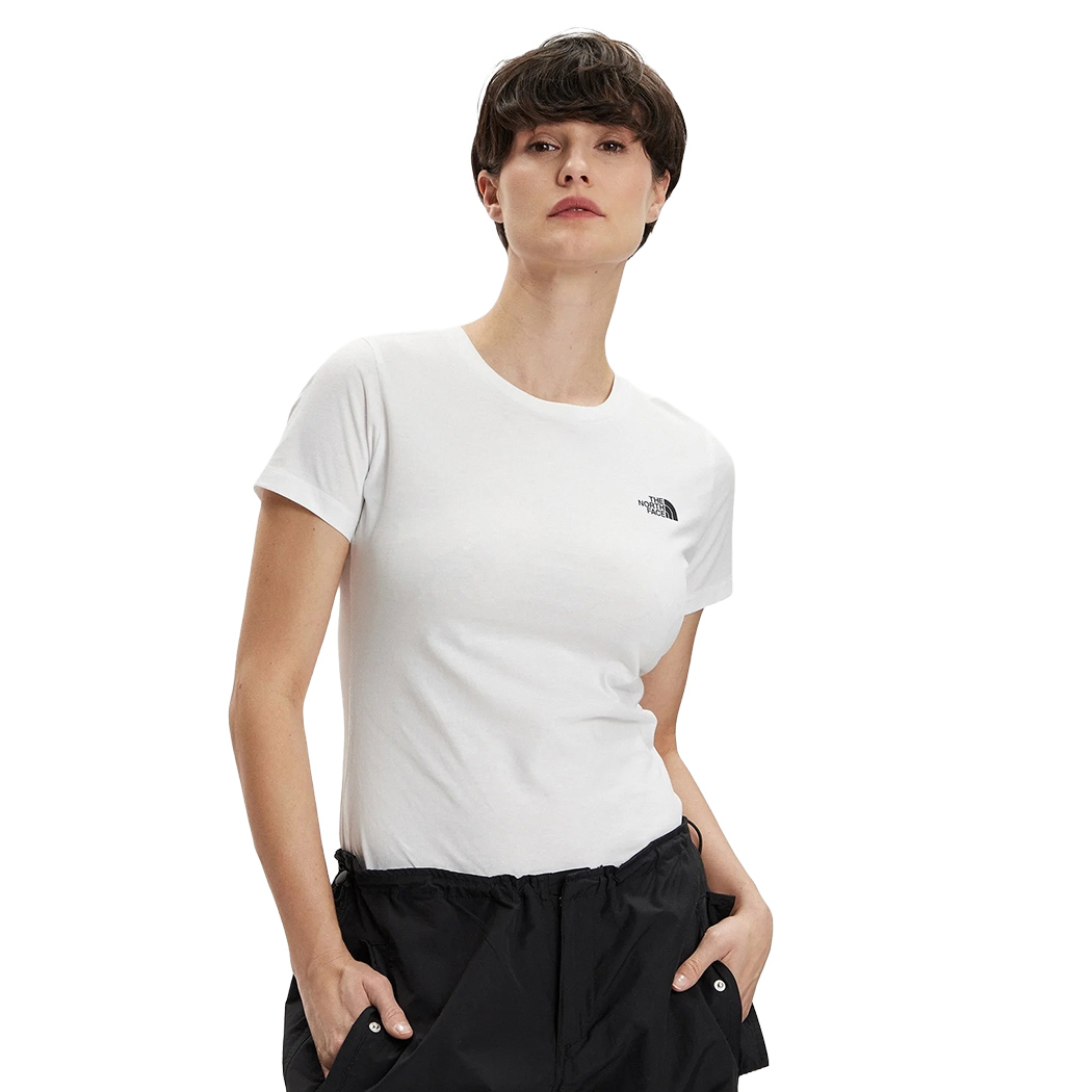 THE NORTH FACE T-SHIRT SIMPLE DOME MAGLIA MAGLIETTA DONNA LOGO GIRL NF0A87NH