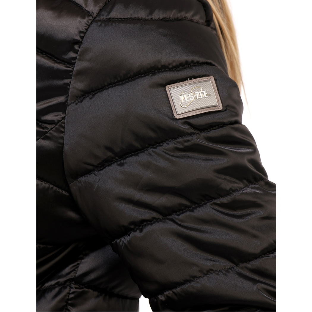 YES-ZEE GIUBBOTTO DONNA GIUBBINO GIACCA TRAPUINTINO CON CAPPUCCIO J454/M600