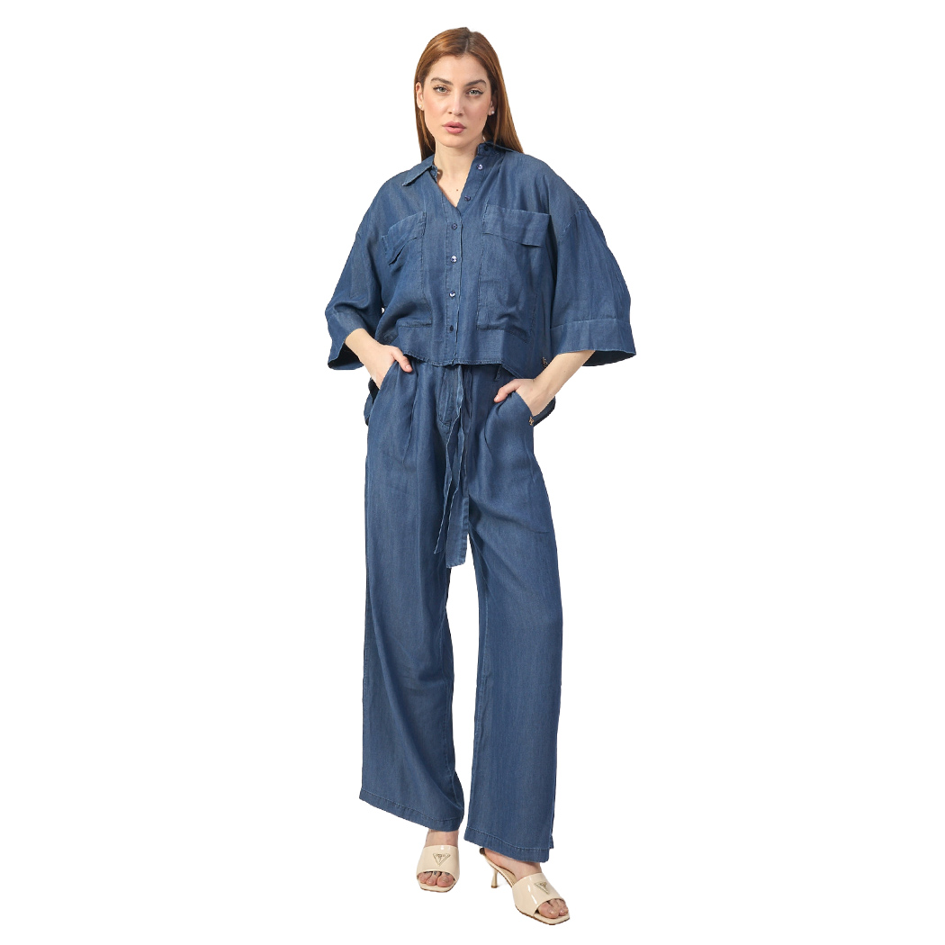 YES-ZEE CAMICIA GIACCA TASCHE APPLICATE T-SHIRT MAGLIA DONNA RAGAZZA G210/E600