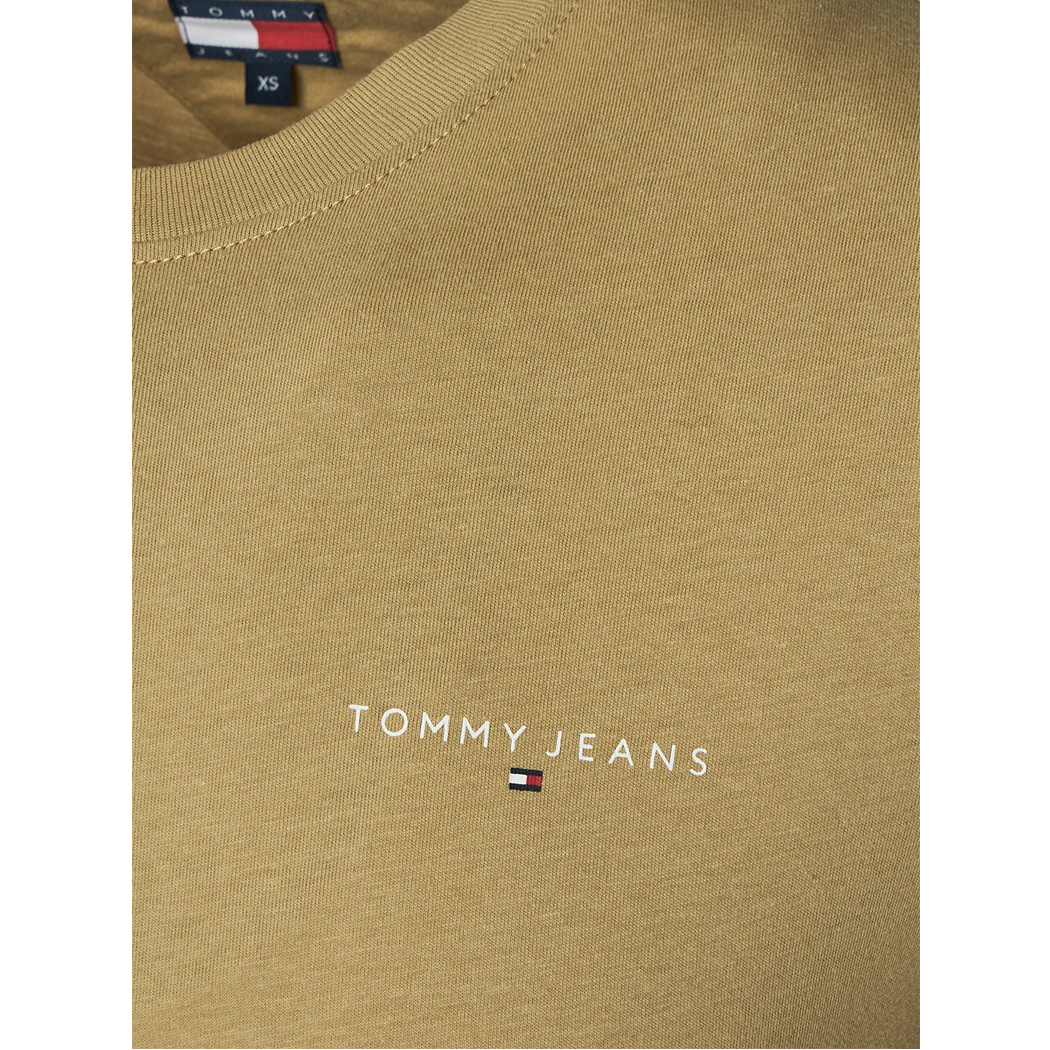 TOMMY JEANS T-SHIRT COTONE JERSEY UOMO SLIM BANDIERINA LOGO STAMPATO DM0DM21188