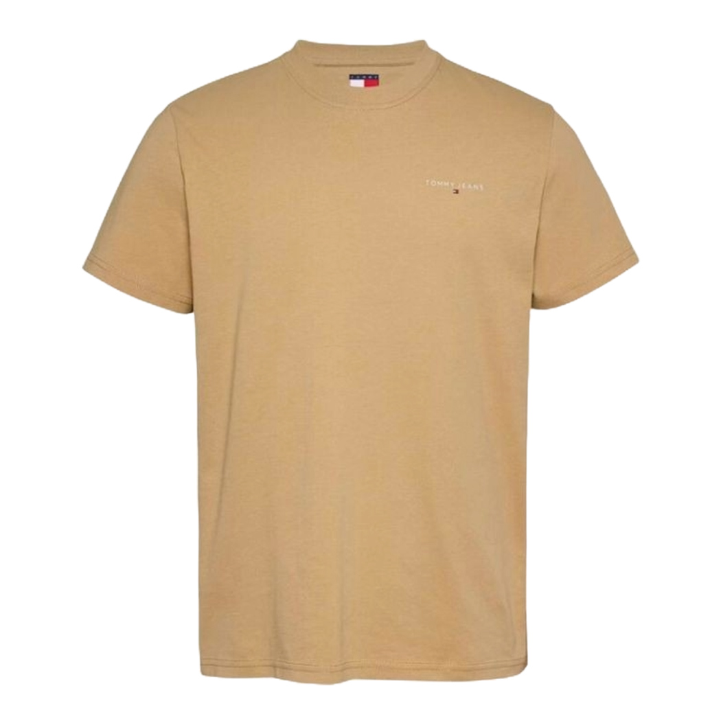 TOMMY JEANS T-SHIRT COTONE JERSEY UOMO SLIM BANDIERINA LOGO STAMPATO DM0DM21188