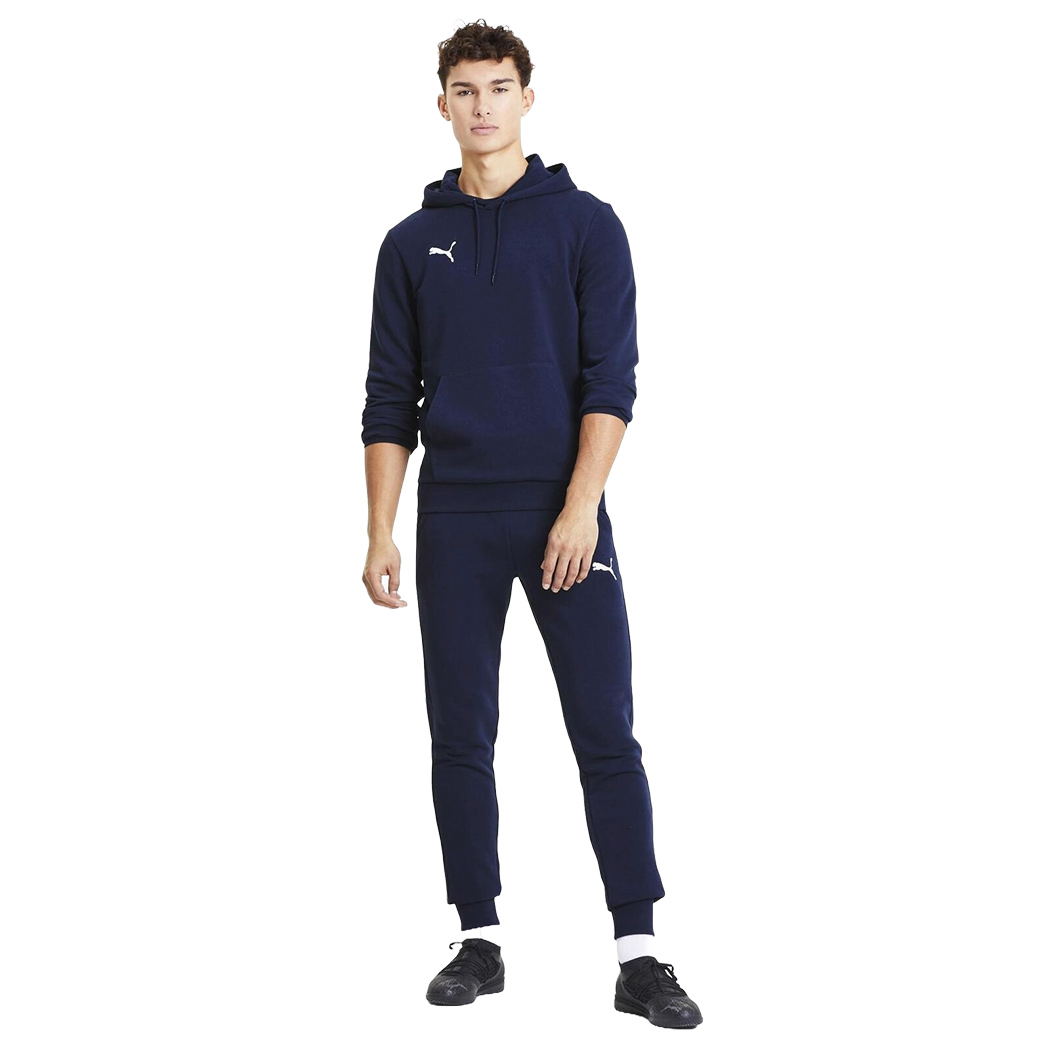 PUMA FELPA CAPPUCCIO TEAM GOAL CASUALS HOODY UOMO BOY RAGAZZO PRIMAVERILE 658618