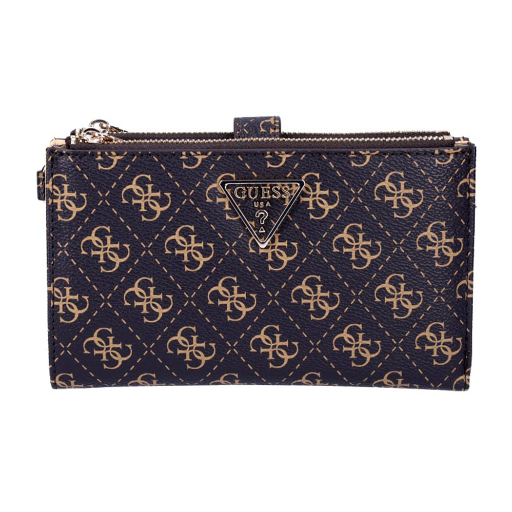 GUESS PORTAFOGLIO LAUREL 4G LOGO BORSELLINO WALLET DONNA CARTE ZIP QE8500157