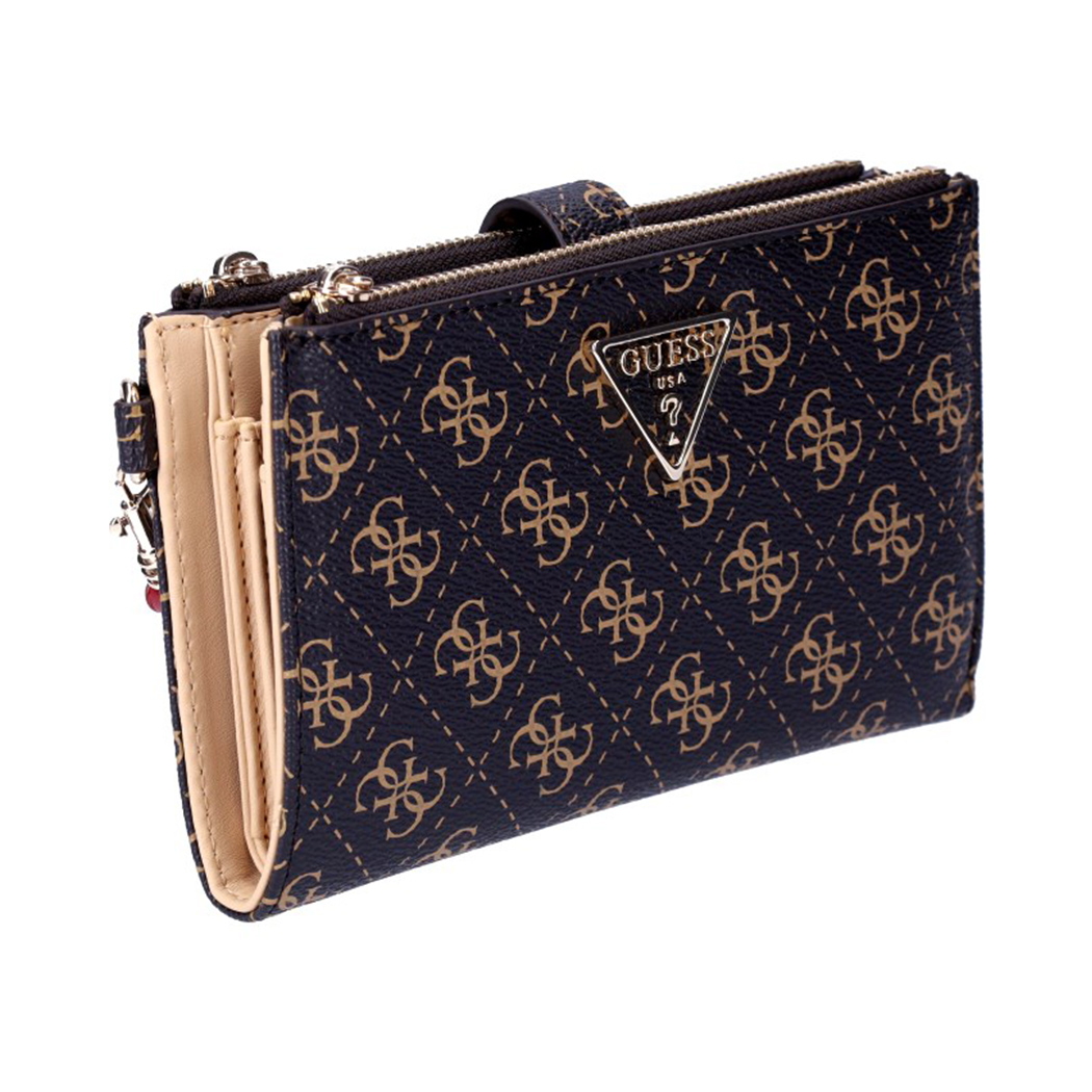 GUESS PORTAFOGLIO LAUREL 4G LOGO BORSELLINO WALLET DONNA CARTE ZIP QE8500157