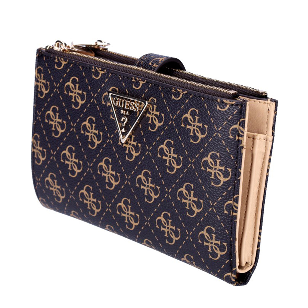 GUESS PORTAFOGLIO LAUREL 4G LOGO BORSELLINO WALLET DONNA CARTE ZIP QE8500157