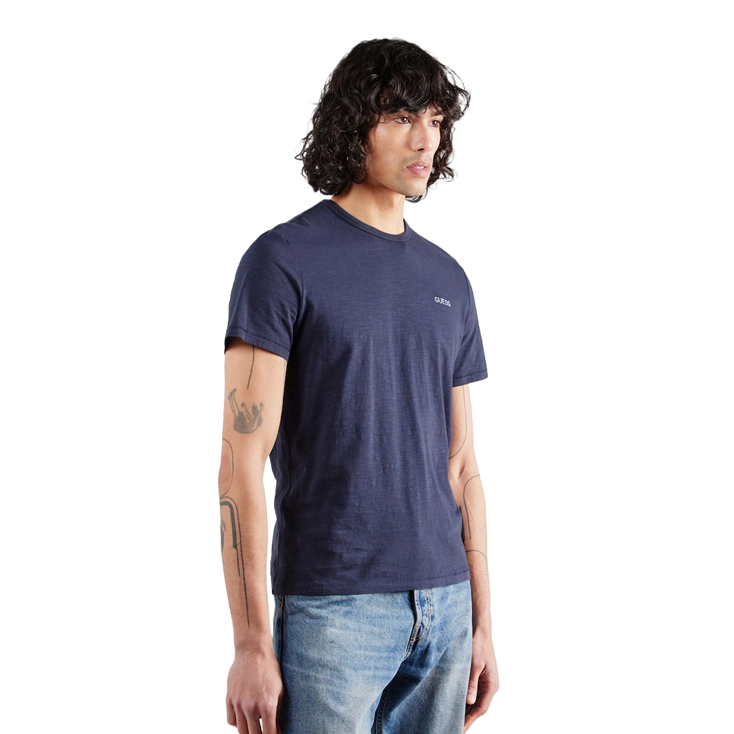 GUESS T-SHIRT UOMO MAGLIA MAGLIETTA GIROCOLLO COTONE LOGO RICAMATO M5GI06K6XN4