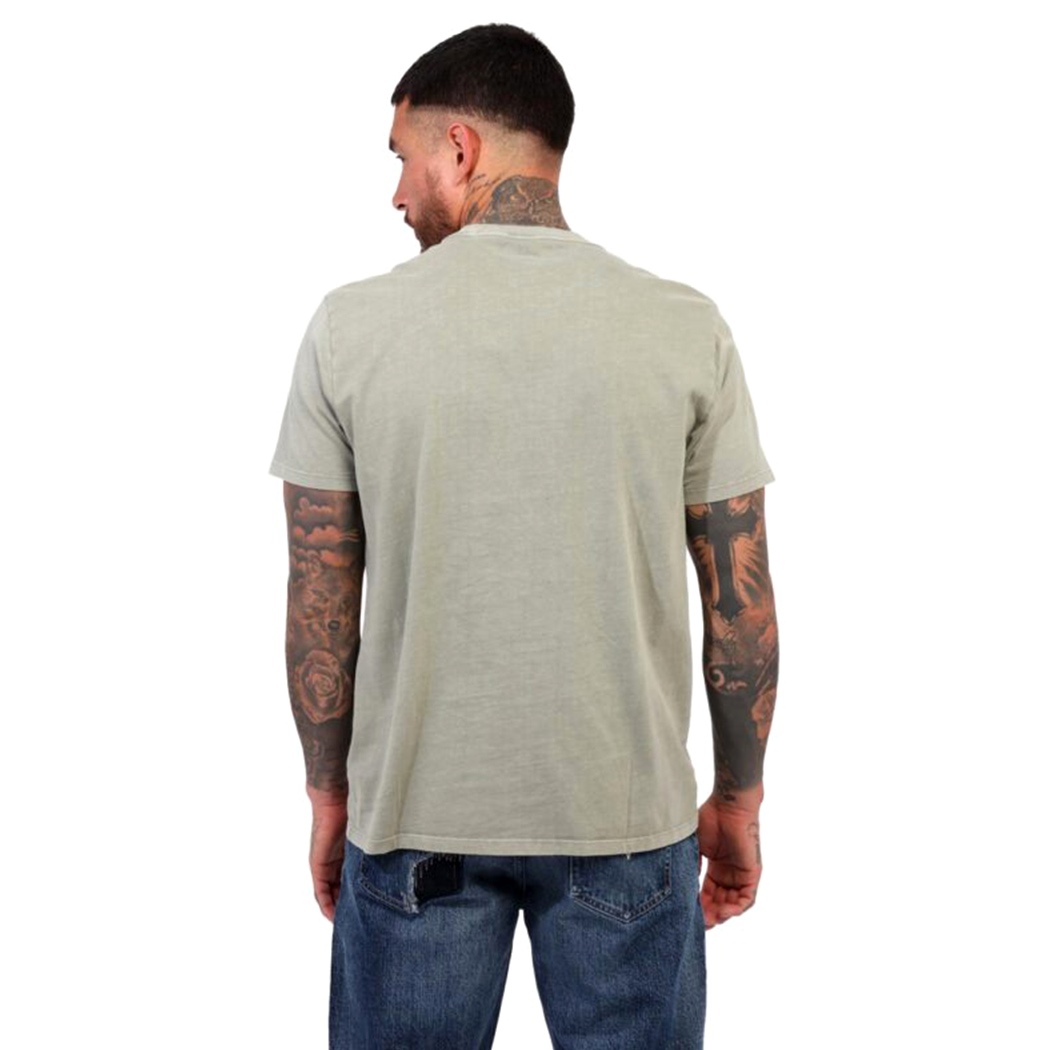 GUESS T-SHIRT UOMO COTONE LOGO RICAMATO REGULAR FIT COMODA COMFORT M5GI34KBZV1