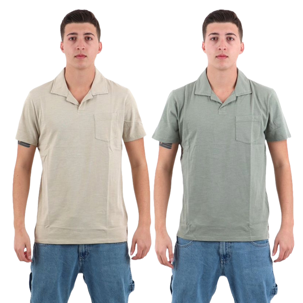 GUESS POLO T-SHIRT UOMO COTONE FIAMMATO CON TASCHINO COMODA COMFORT M5GP24KC6U1