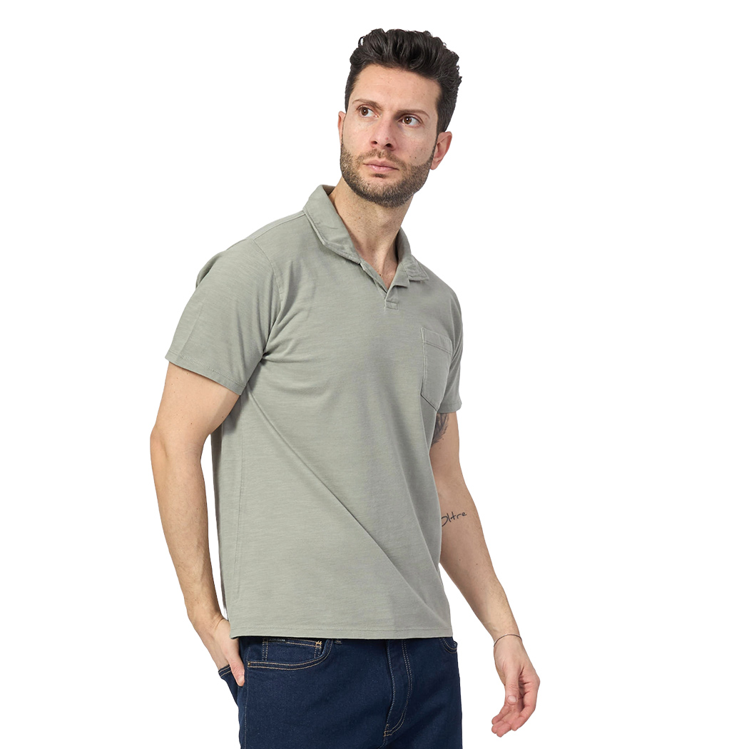 GUESS POLO T-SHIRT UOMO COTONE FIAMMATO CON TASCHINO COMODA COMFORT M5GP24KC6U1