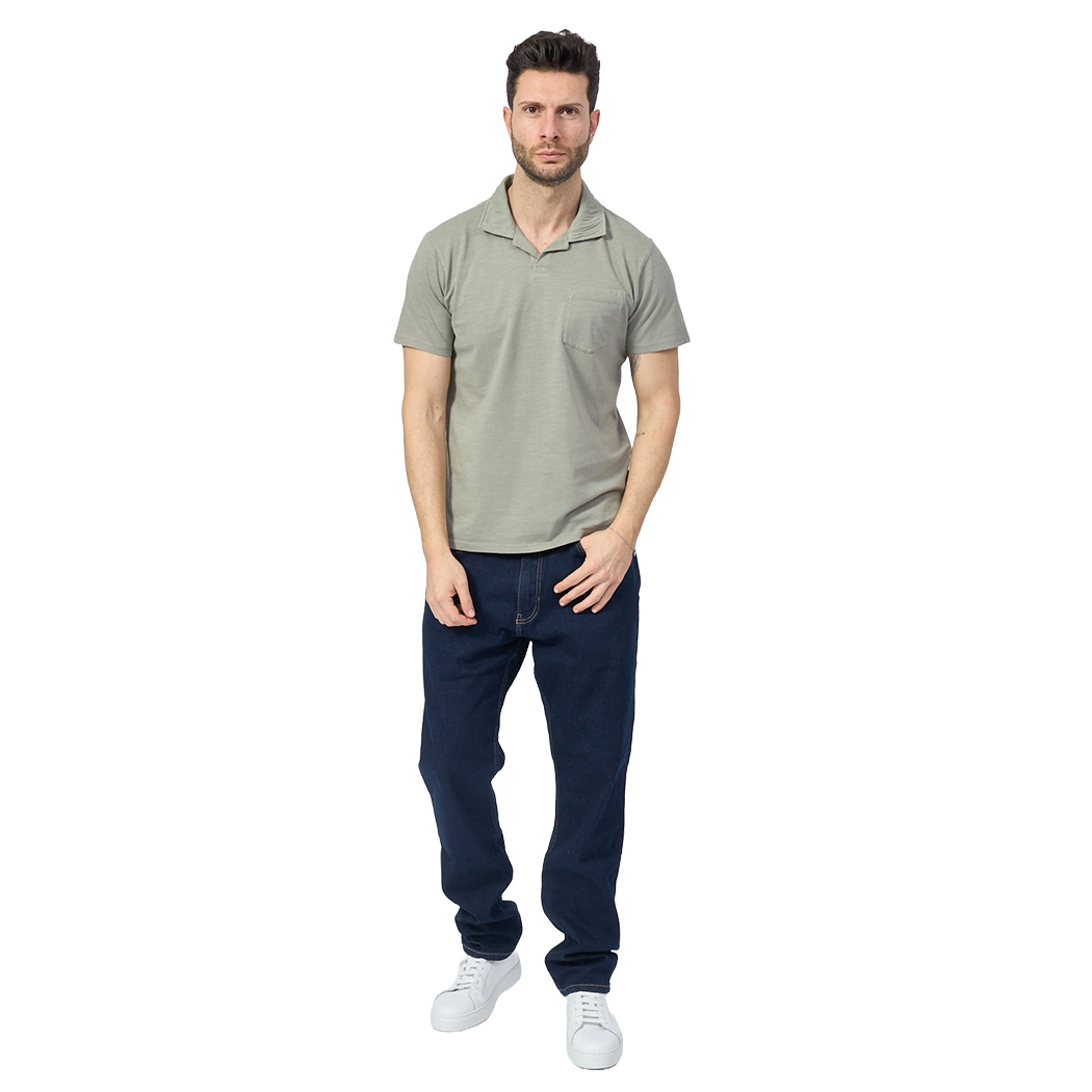GUESS POLO T-SHIRT UOMO COTONE FIAMMATO CON TASCHINO COMODA COMFORT M5GP24KC6U1