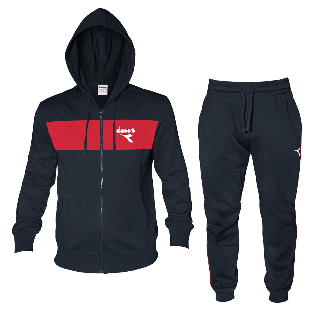 DIADORA TRACKSUIT HD FZ TUTA UOMO FELPA COTONE COMPLETO PRIMAVERILE 102.182072