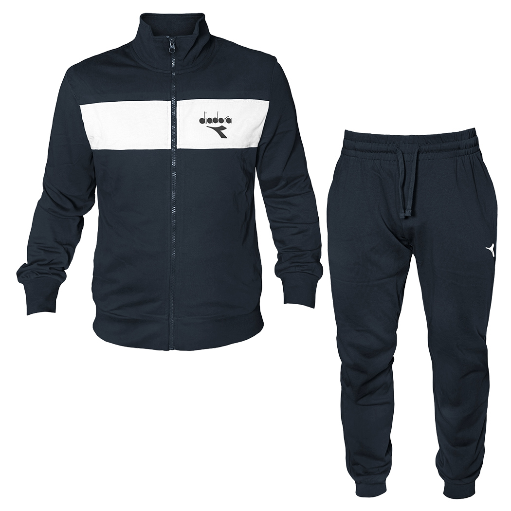 DIADORA TRACKSUIT FZ TUTA UOMO FELPA COTONE COMPLETO PRIMAVERILE 102.182075