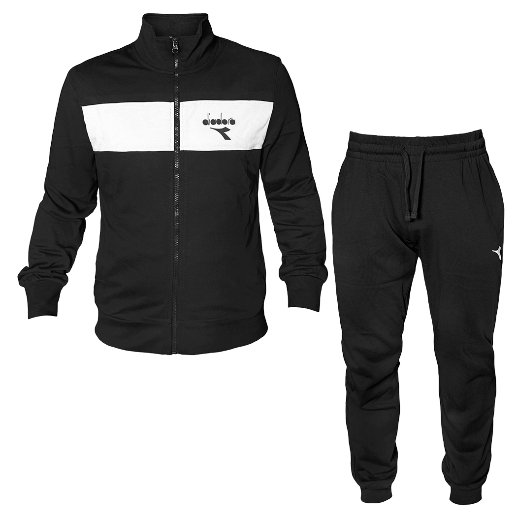 DIADORA TRACKSUIT FZ TUTA UOMO FELPA COTONE COMPLETO PRIMAVERILE 102.182075