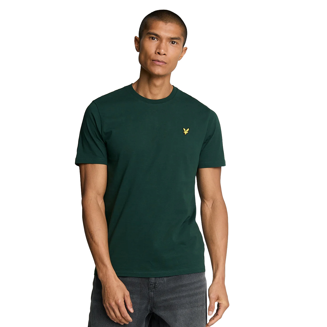 LYLE E SCOTT PLAIN T-SHIRT UOMO LOGO MODA MAGLIA COTONE ESTATE SPORT TS400VOG