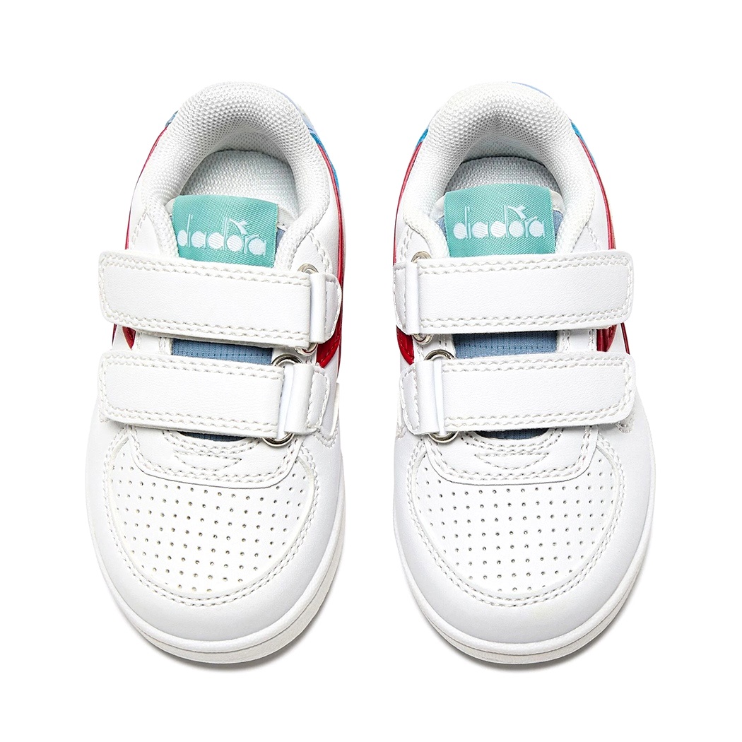 DIADORA RAPTOR LOW STRIPE TD SCARPE SNEAKERS BAMBINI STRAPPO SPORT 101.182002