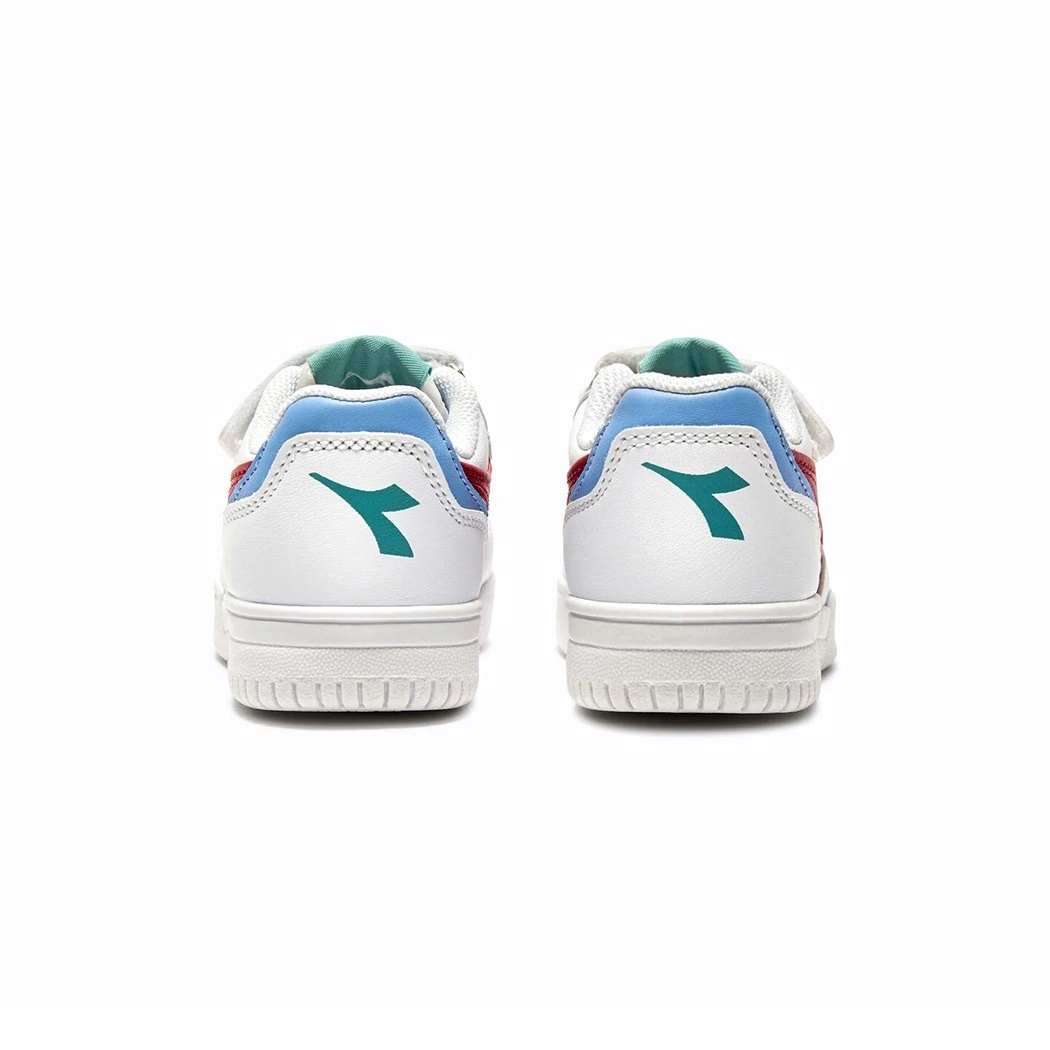 DIADORA RAPTOR LOW STRIPE TD SCARPE SNEAKERS BAMBINI STRAPPO SPORT 101.182002